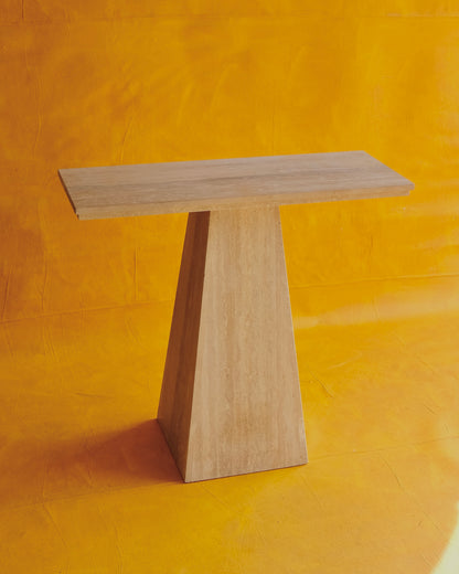 PAIR OR TAPERED MARBLE CONSOLES