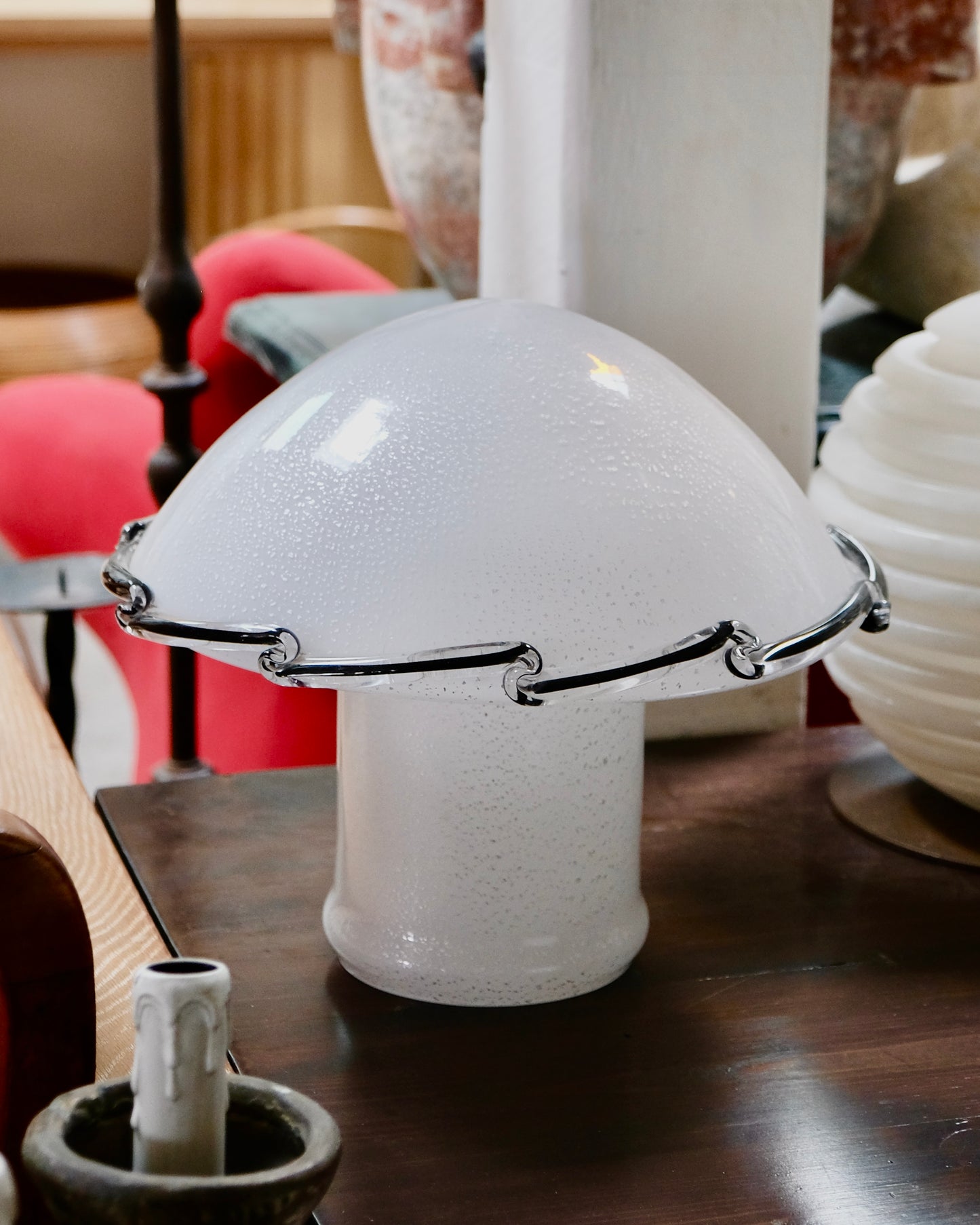SMALL MURANO MUSHROOM LAMP