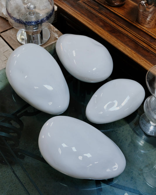 CERAMIC STONE SCULPTURE SET