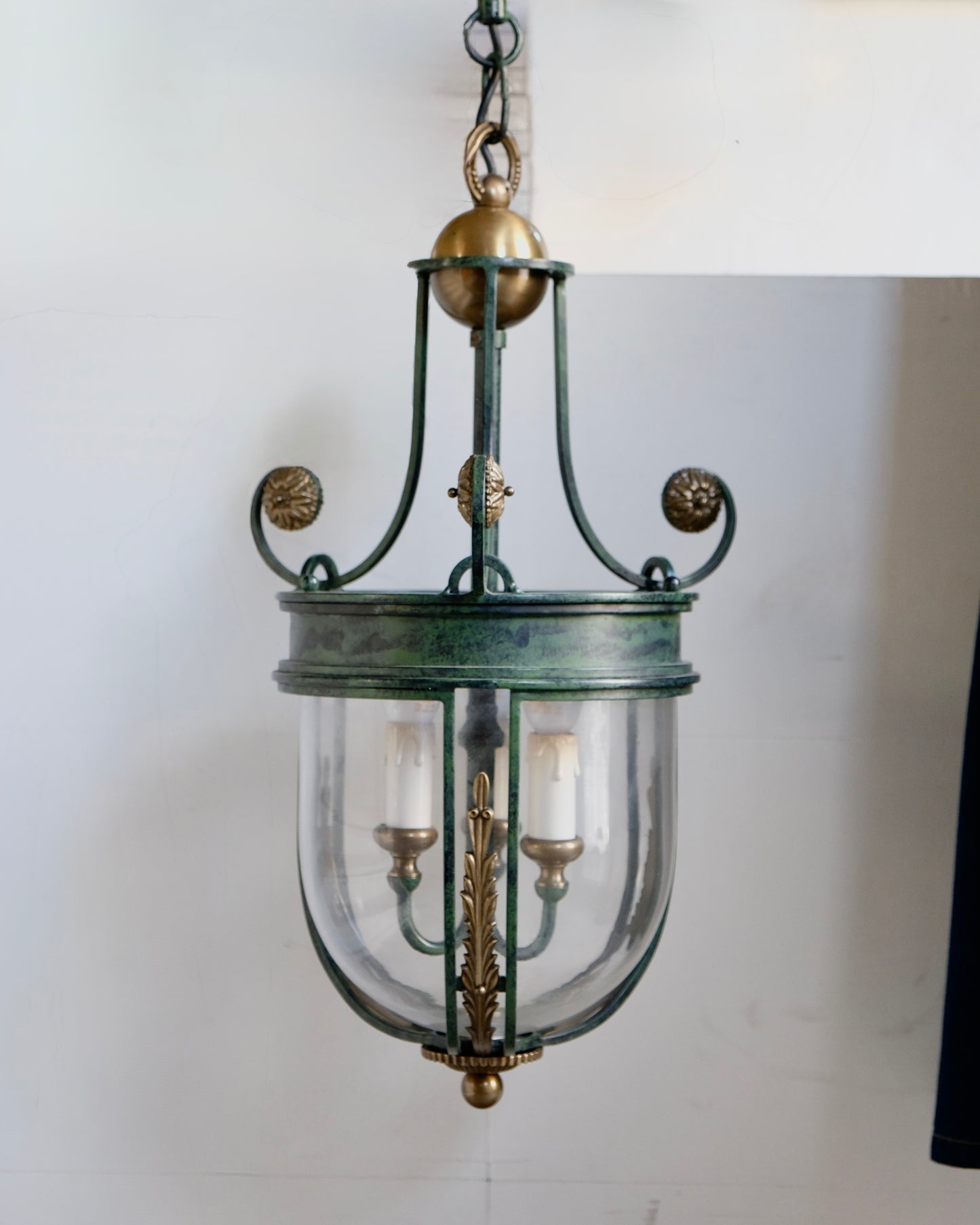 FRENCH HAND PAINTED LANTERN