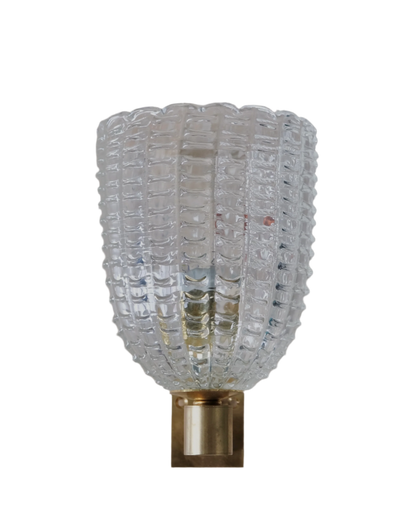 TAMSINS OFFICE | MURANO GLASS SCALLOPED WALL SCONCES