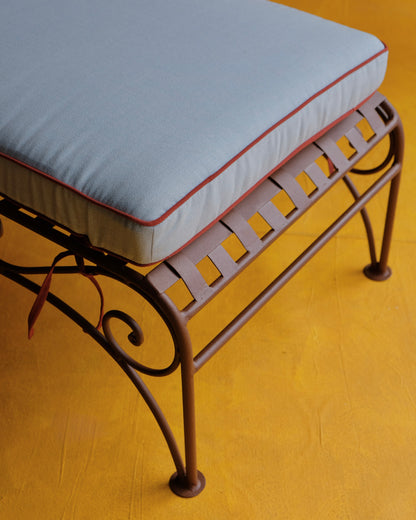 PAIR OF WROUGHT IRON SUN LOUNGES