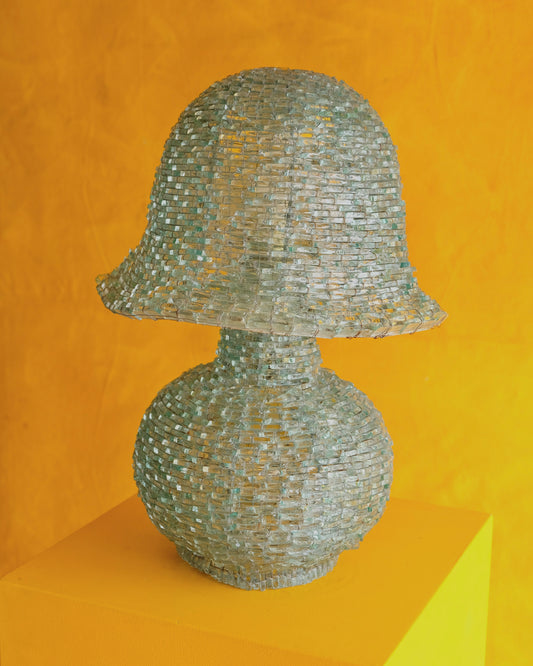 SEGMENTED GLASS TAO MUSHROOM LAMP