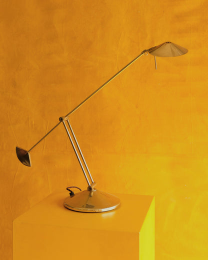 ADJUSTABLE BRASS COUNTER WEIGHT DESK LAMP