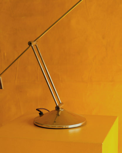 ADJUSTABLE BRASS COUNTER WEIGHT DESK LAMP