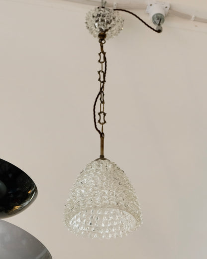CHAINED ROSTRATO MURANO GLASS PENDANT