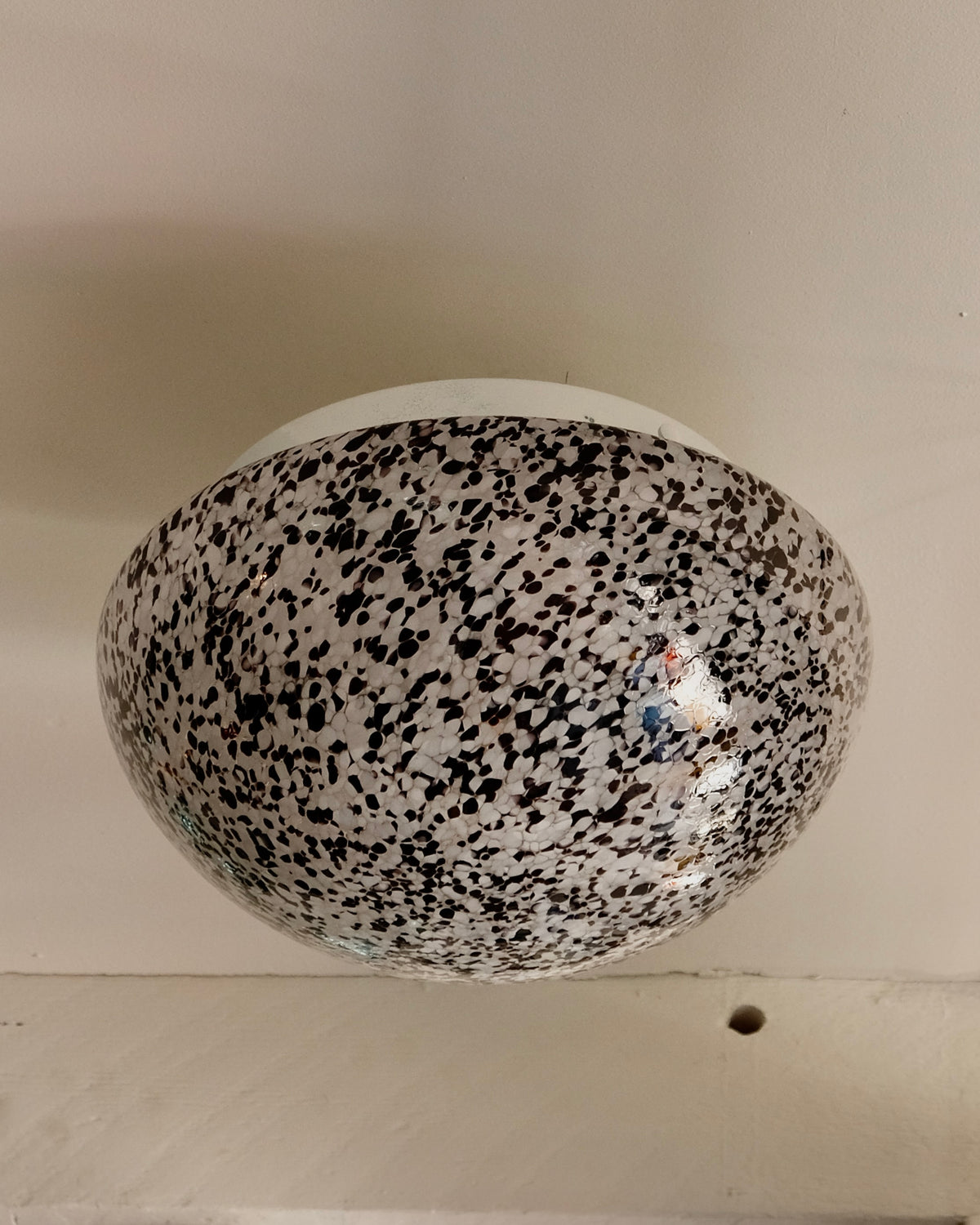 SPECKLED MURANO GLASS FLUSH MOUNT