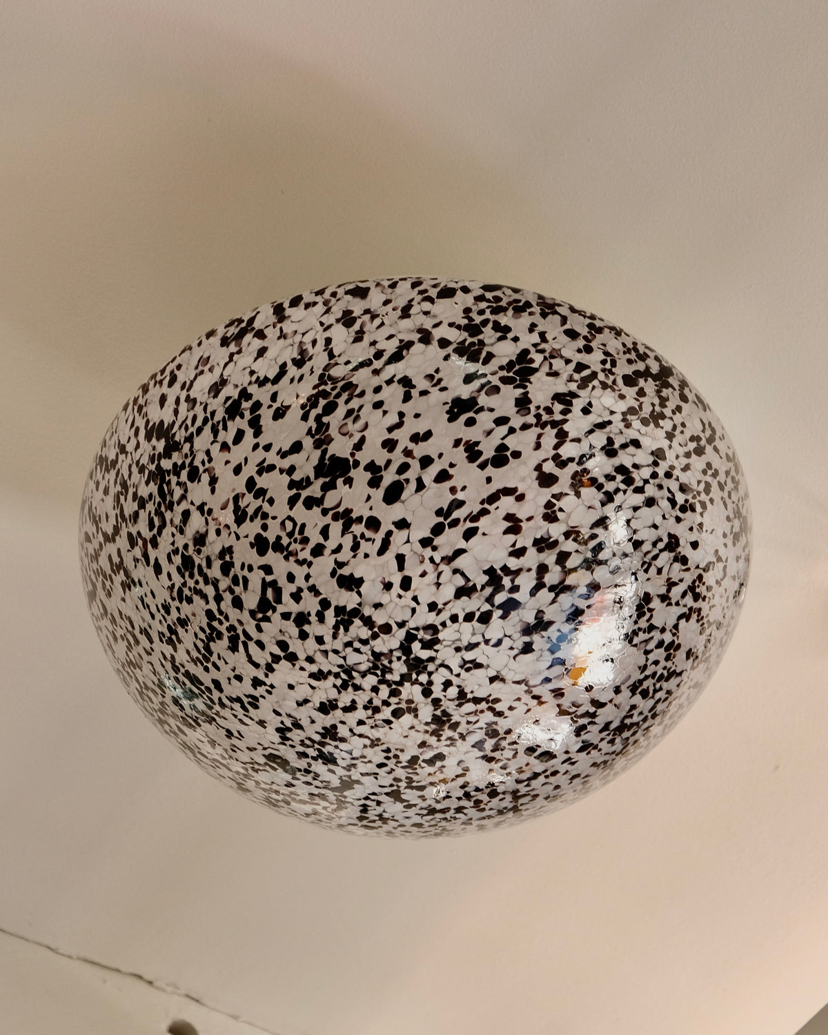 SPECKLED MURANO GLASS FLUSH MOUNT