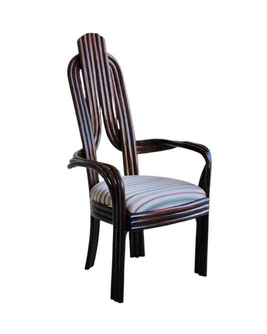 TWISTED CANE DINING CHAIRS