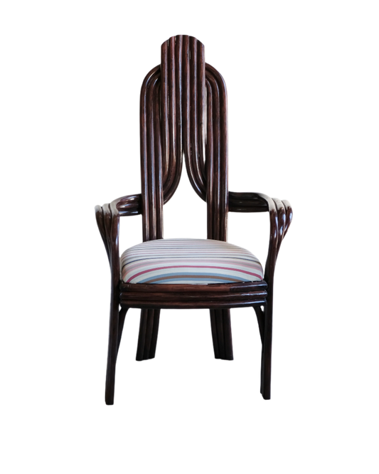 TWISTED CANE DINING CHAIRS