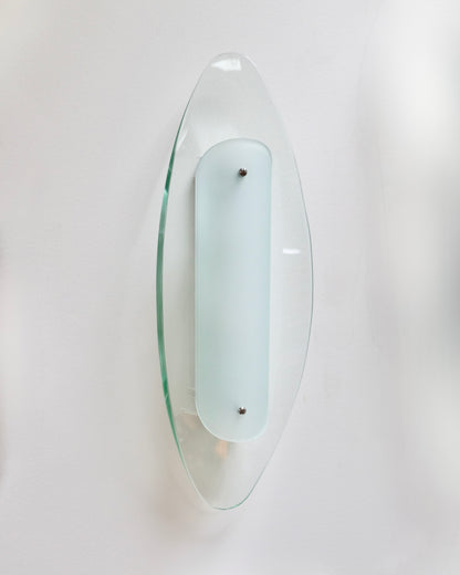 FONATA ARTE TEAR DROP SCONCES w. FORSTED SHADE