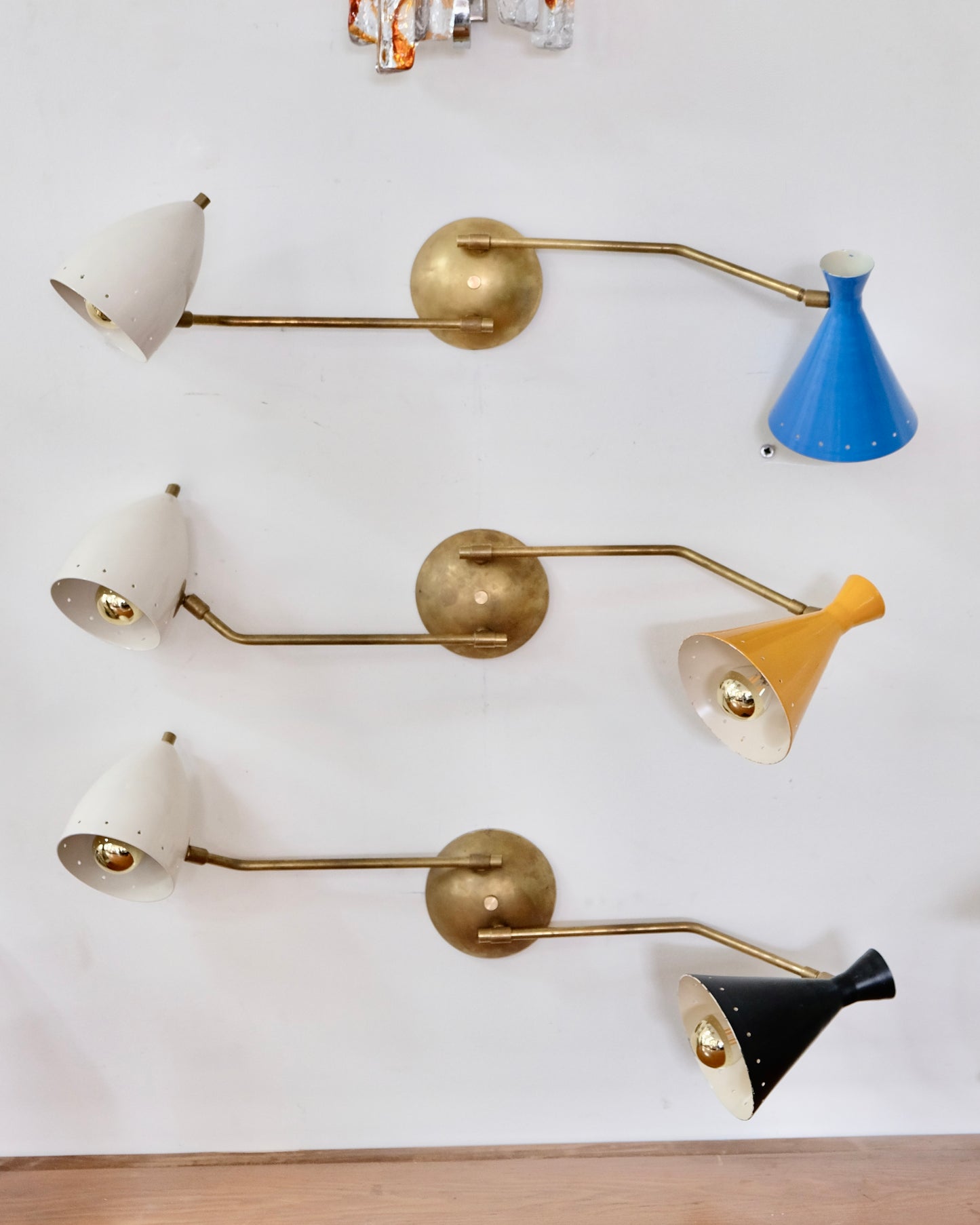 MODERNIST ASSORTED TWIN SHADE SCONCES