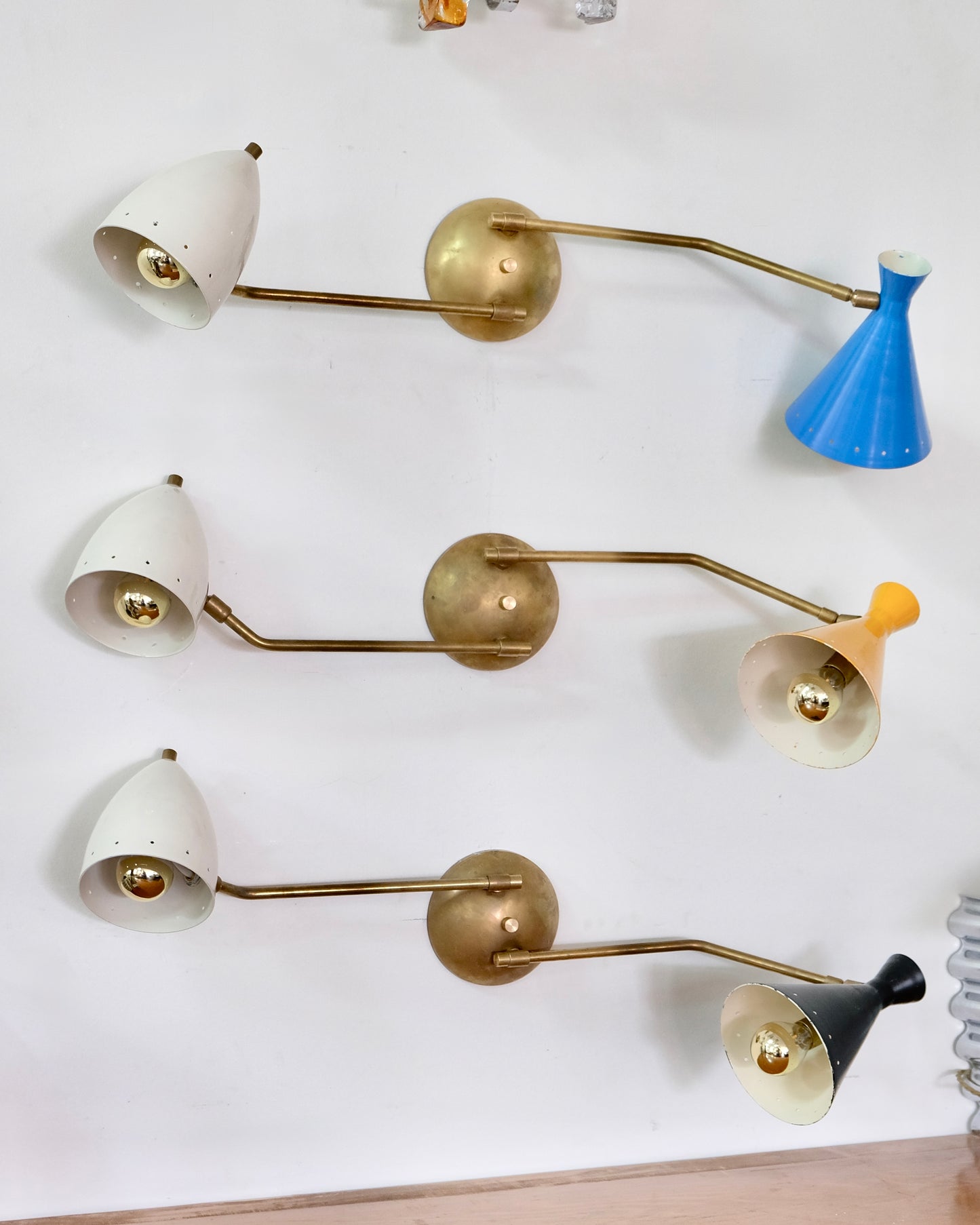 MODERNIST ASSORTED TWIN SHADE SCONCES
