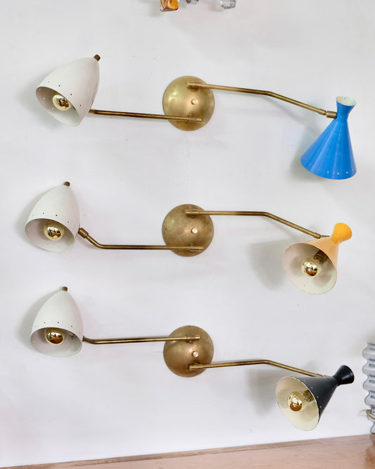 MODERNIST ASSORTED TWIN SHADE SCONCES