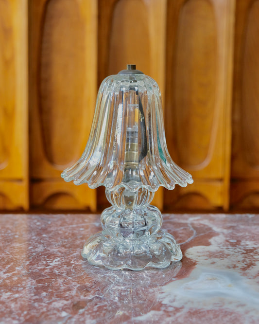 PETITE SCALLOPED MURANO GLASS TABLE LAMP