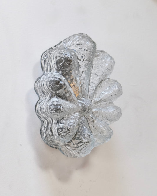 PETITE FLORAL TEXTURED GLASS WALL SCONCES