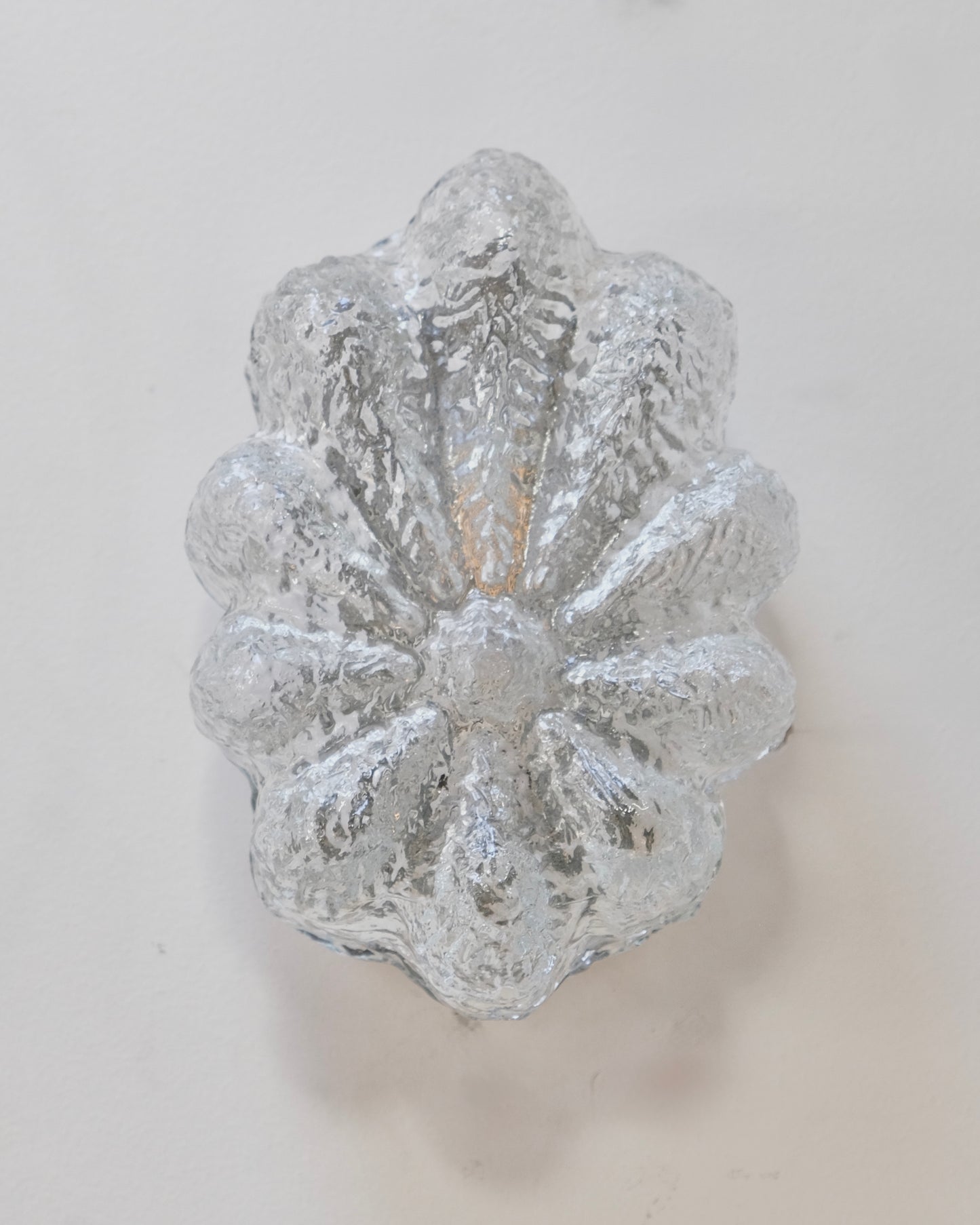 PETITE FLORAL TEXTURED GLASS WALL SCONCES
