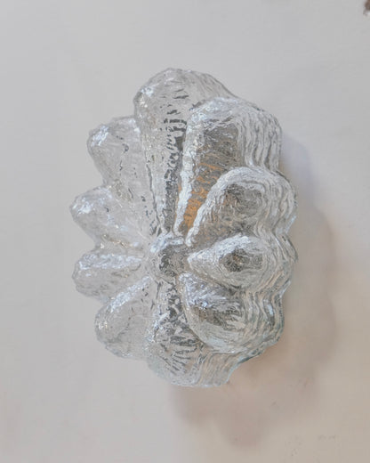 PETITE FLORAL TEXTURED GLASS WALL SCONCES