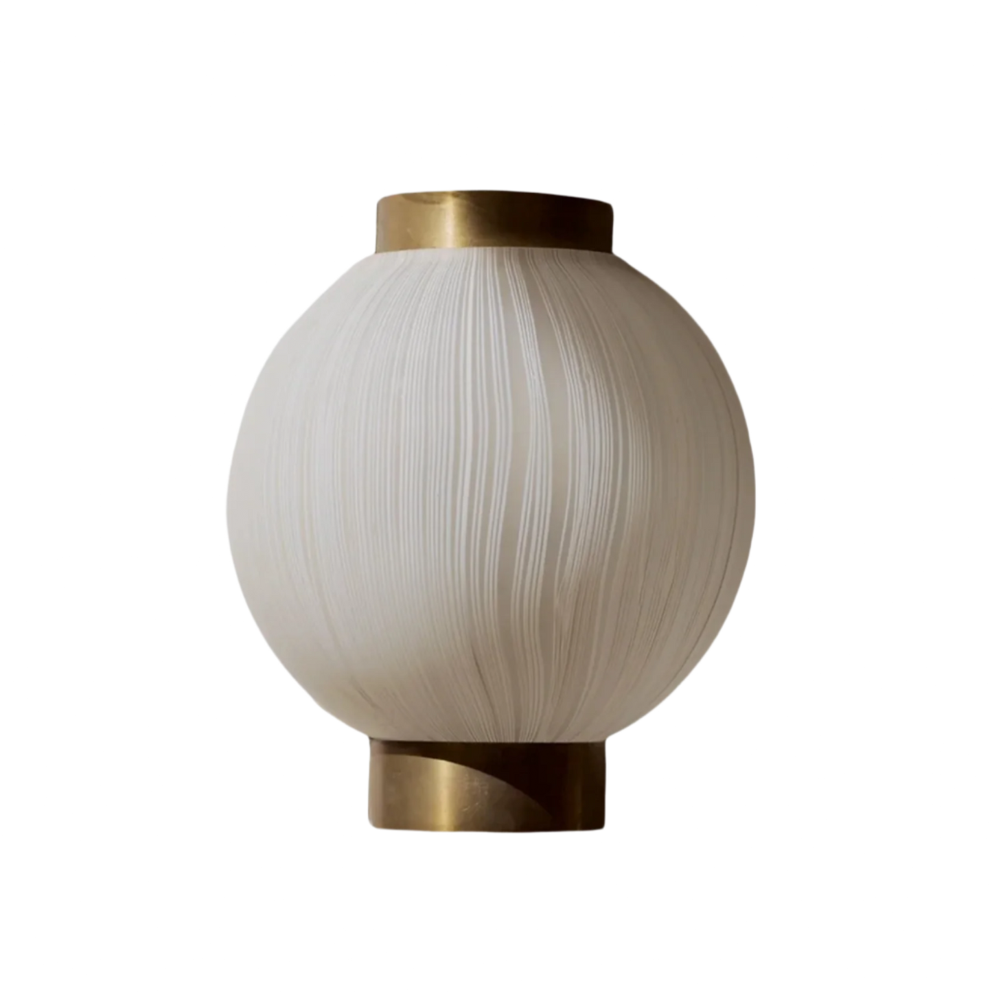 WHITE LINED GLASS AND BRASS SCONCE