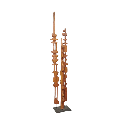 BRUTALIST TOTEM POLE SCULPTURE