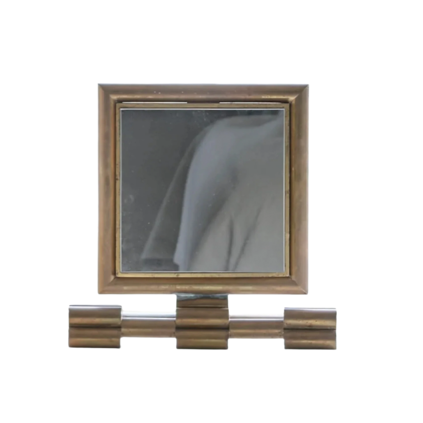 ART DECO BRASS VANITY MIRROR