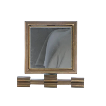 ART DECO BRASS VANITY MIRROR