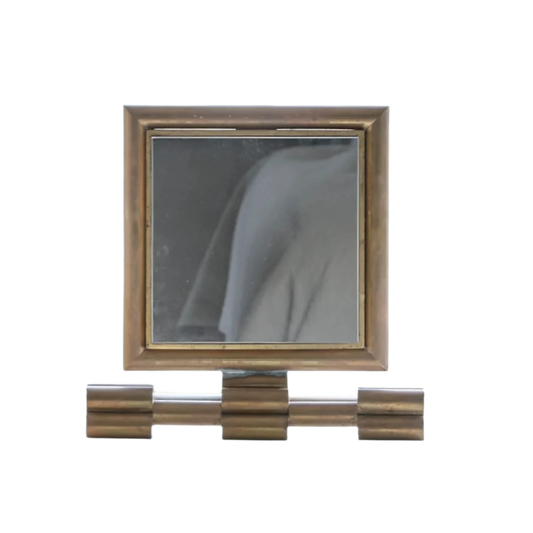ART DECO BRASS VANITY MIRROR