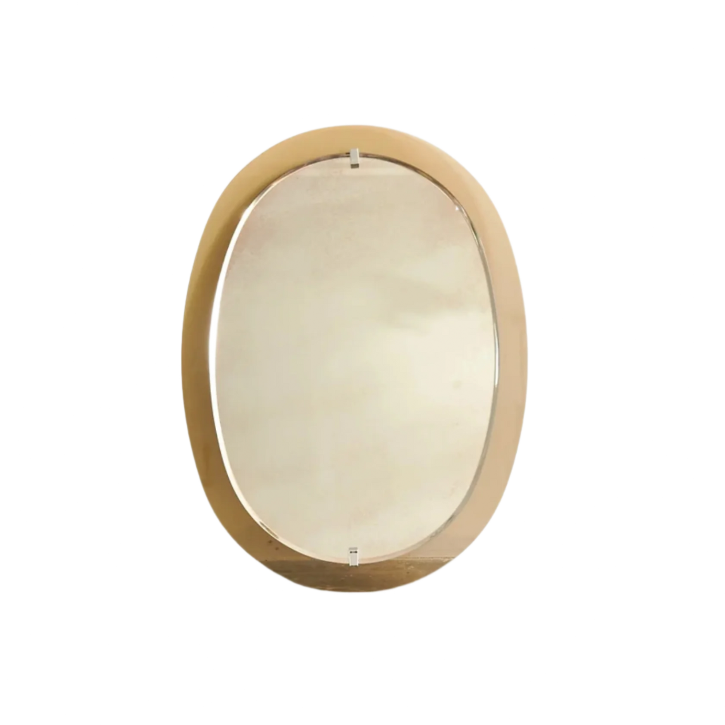 SMOKED CARAMEL GLASS FRAMED MIRROR