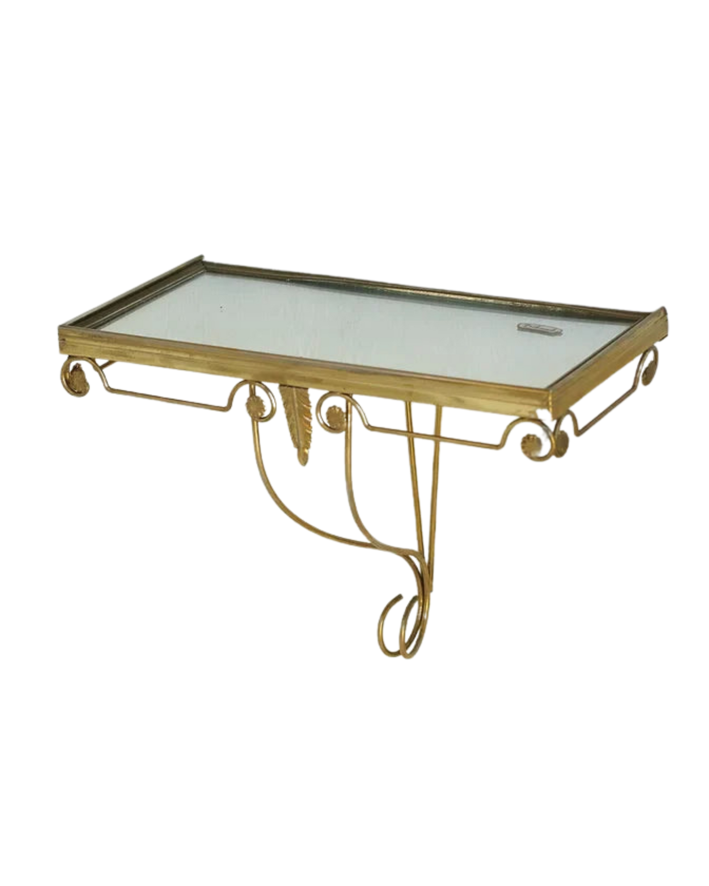 PETITE WALL MOUNTED CONSOLE w. MIRROR TOP