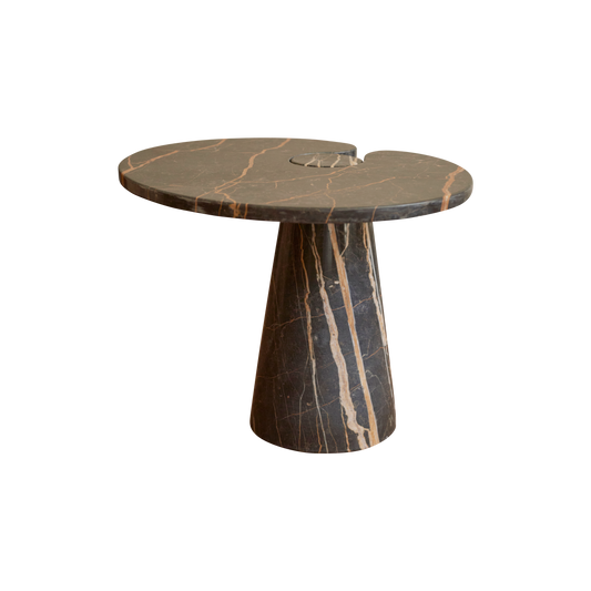 EROS BLACK VEINED MARBLE SIDE TABLES