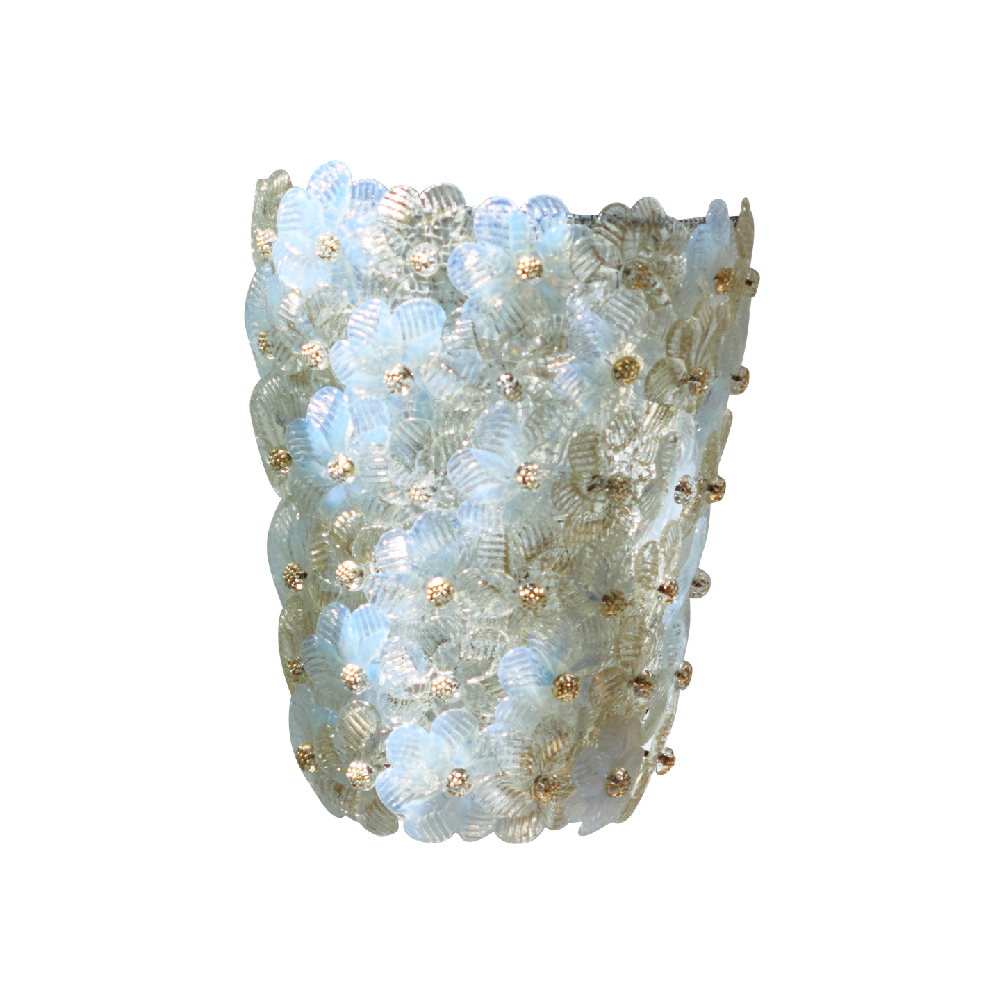FLORAL MURANO GLASS WALL SCONCE