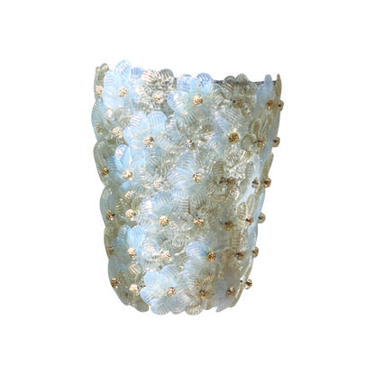 FLORAL MURANO GLASS WALL SCONCE