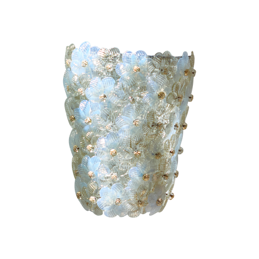 FLORAL MURANO GLASS WALL SCONCE