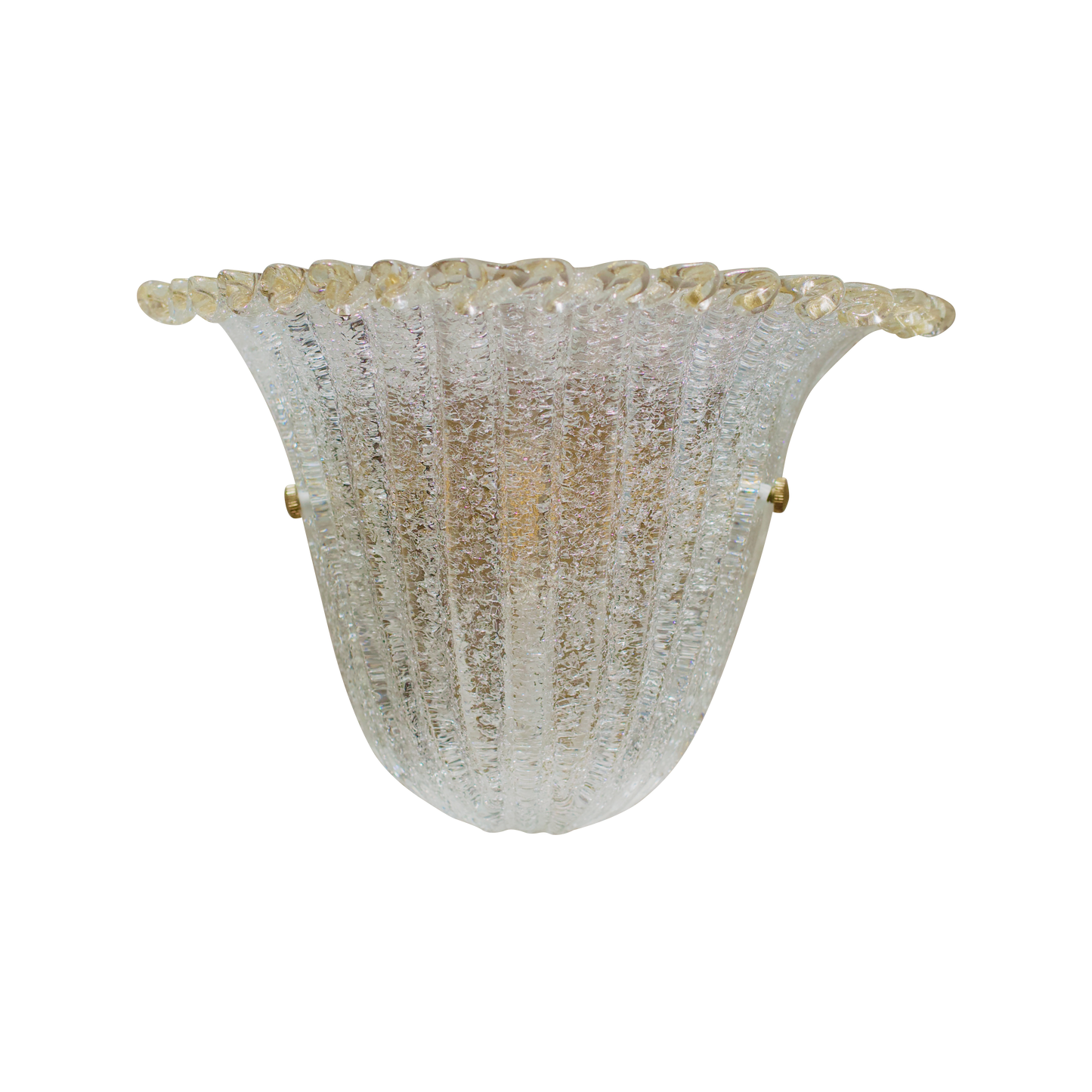 FLUTED SHELL MURANO GLASS WALL SCONCE