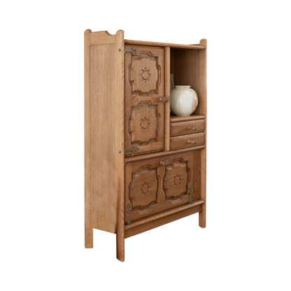 FRENCH OAK TALL SIDEBOARD