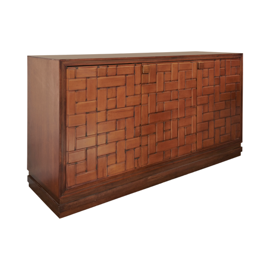 GEOMETREIC TEAK SIDEBOARD