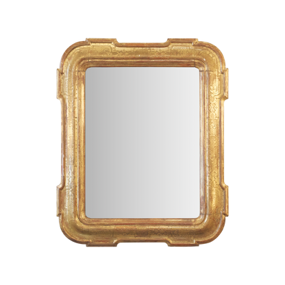 GEOMETRIC LOUIS PHILIPPE SALON FINELY GILDED MIRROR