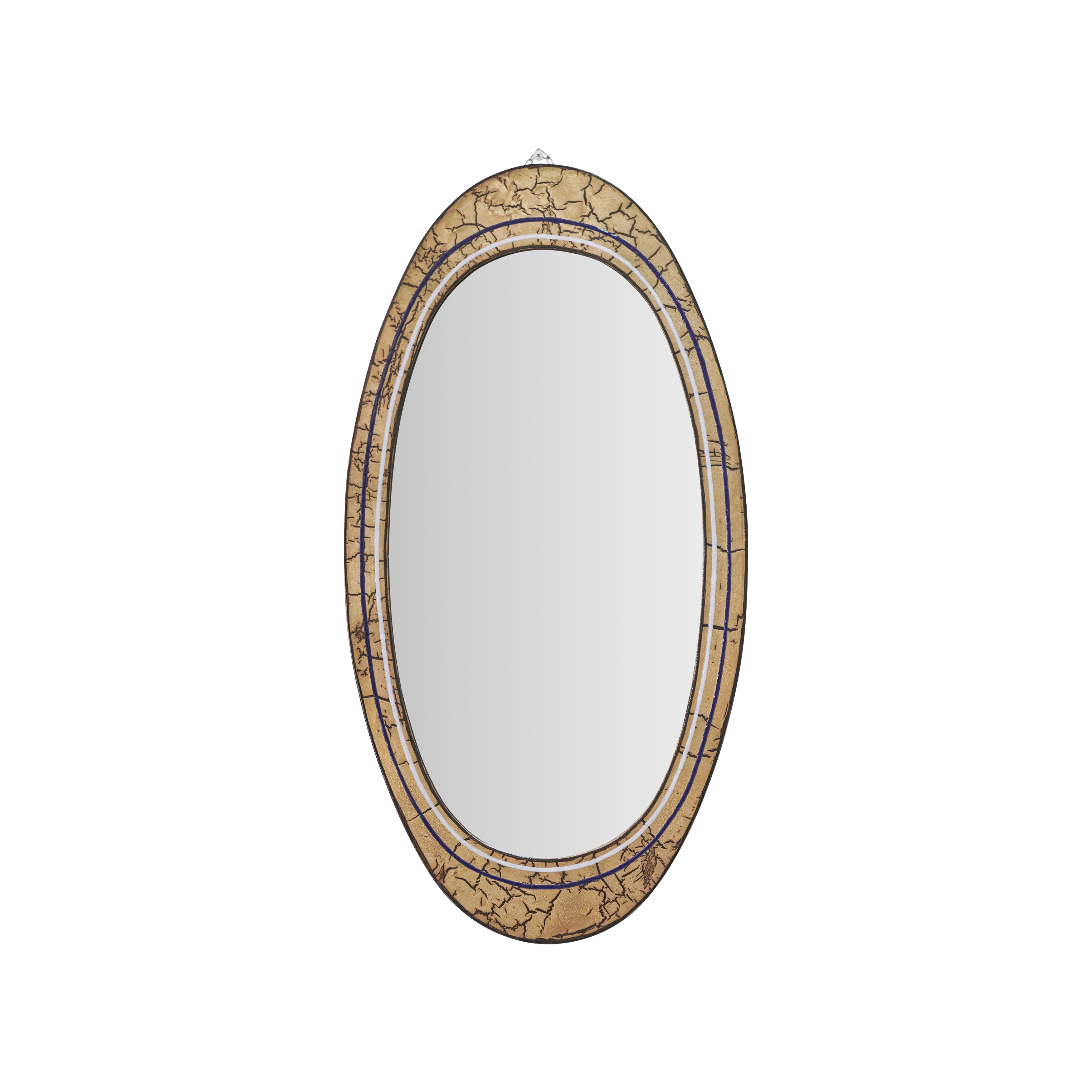 GOLD OVAL SPLIT FRAME MIRROR – Tamsin Johnson