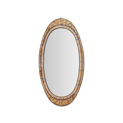 GOLD OVAL SPLIT FRAME MIRROR