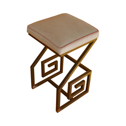 GREEK KEY COUNTER STOOLS