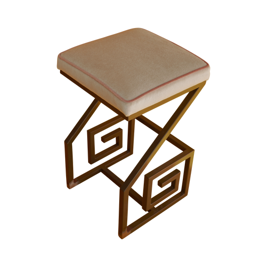 GREEK KEY COUNTER STOOLS