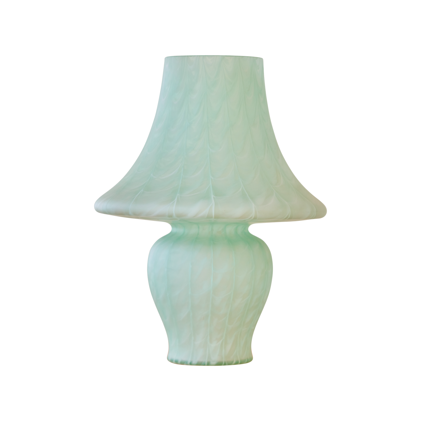 GREEN MURANO OPAQUE GLASS LAMP