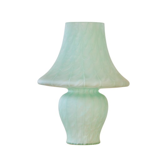GREEN MURANO OPAQUE GLASS LAMP
