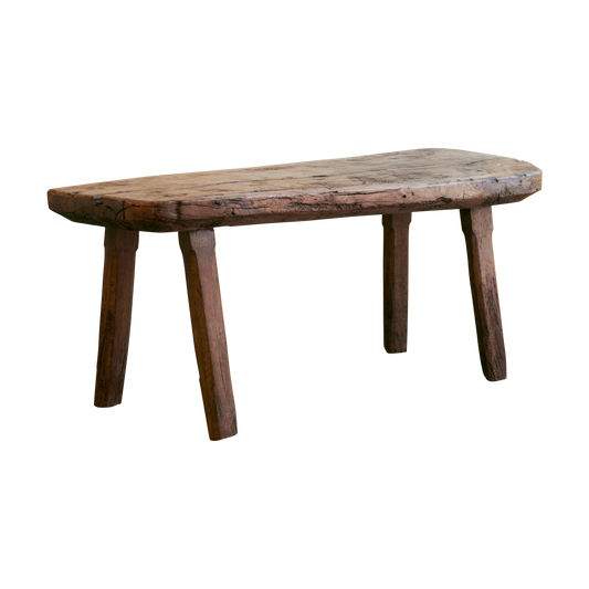 HANDCARVED BRUTALIST COFFEE TABLE