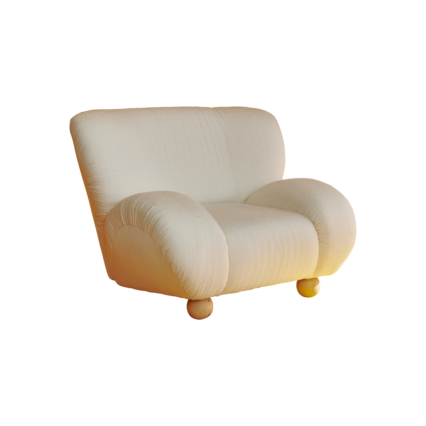 PAIR OF UPHOLSTERED CURVED ARMCHAIRS