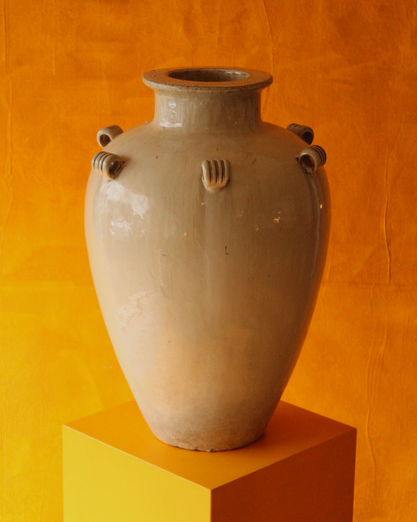 PAIR OF LARGE CERAMIC VASES