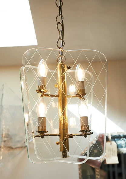 MODERNIST GLASS PENDANT