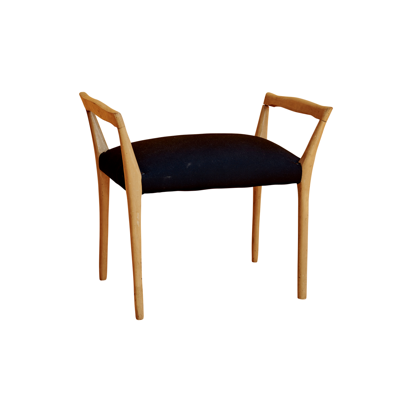MID CENTURY OAK STOOL