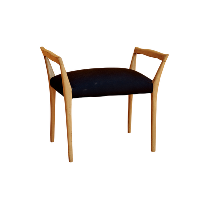 MID CENTURY OAK STOOL