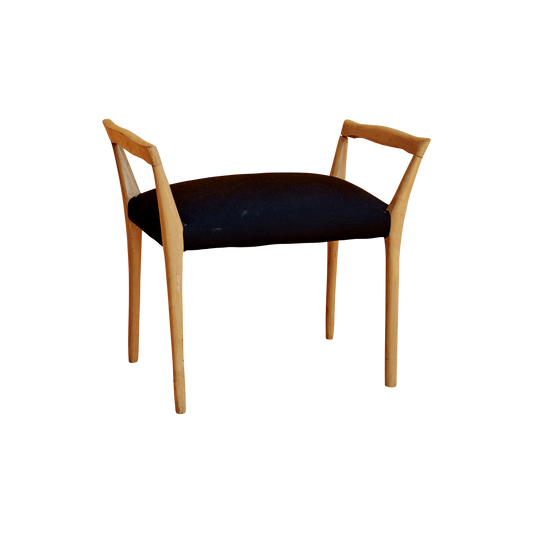 MID CENTURY OAK STOOL